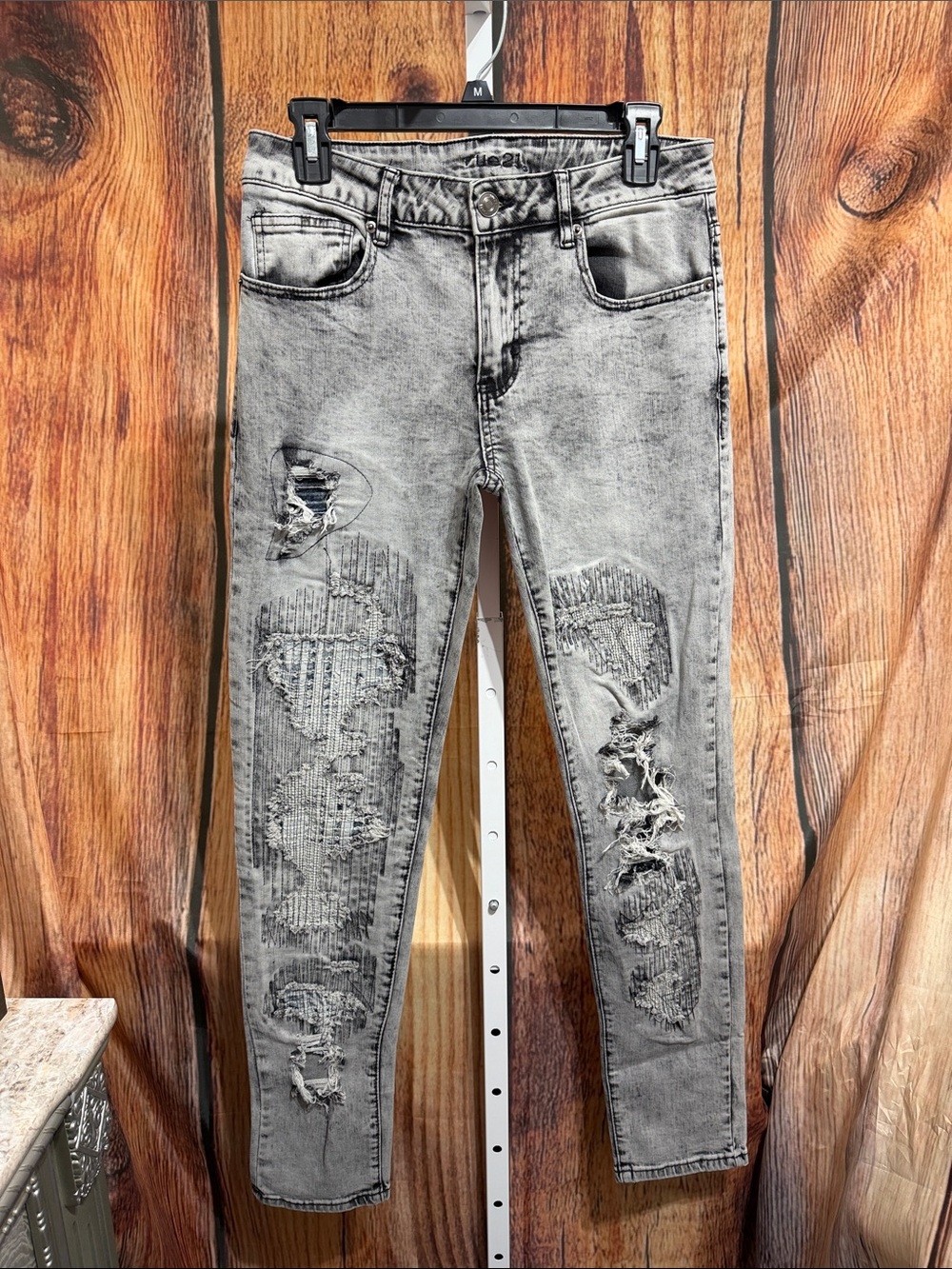 Rue 21 Men’s Skinny Supreme Flex Distressed Jeans Size 30/32